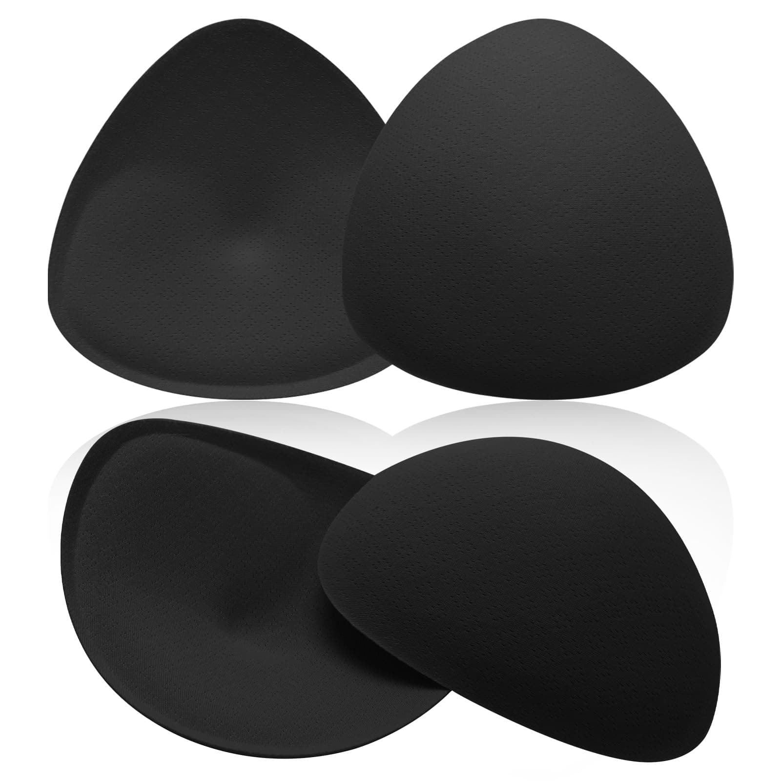 WLLHYF 1/2/3 Pairs Bra Pads Inserts, Triangle breathable Bra Inserts Skin Color Removable Breast Padding Soft and Comfortable Bra Pads For Women Girls Bra Any Cup Cover