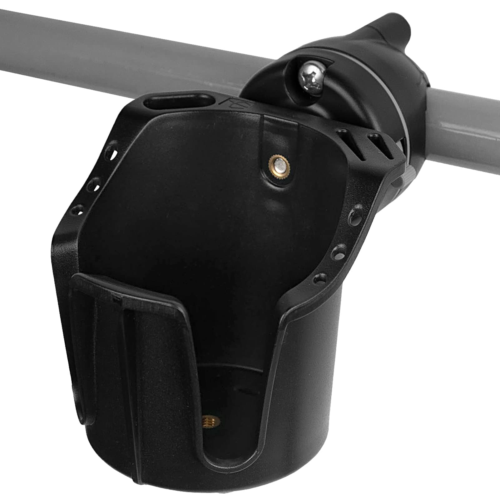 Obcursco Boat Cup Holder for Drinks, Multi-Functional Marine Cup Holders, Black, Plastic, Fishing Gear, Bottle & Drink Holder, Compatible with Pontoon, Bass & Fishing Boats