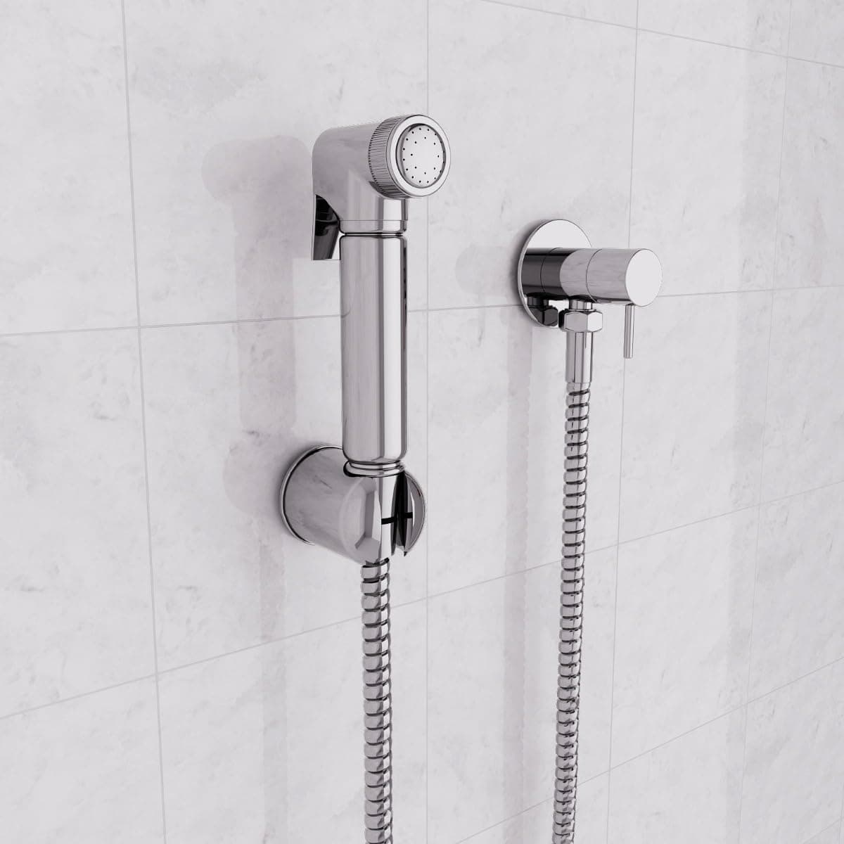 Handheld Bidet Douche Toilet Spray Kit Chrome