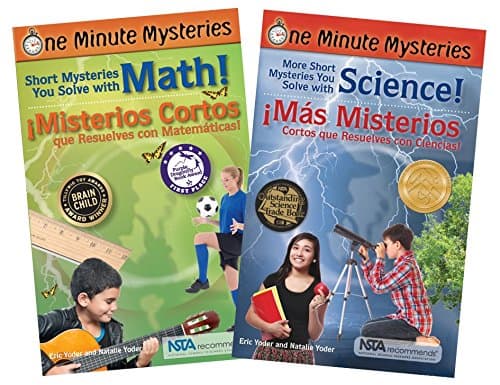 Bilingual Science and Math Mysteries Book Set / Conjunto de libros bilingües: misterios de ciencias y matemáticas (One Minute Mysteries)