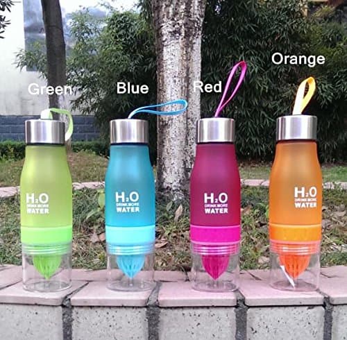 Ely 650ml H2O Lemon Juice Cup Fruit Water Bottle Infuser Drinkware for Outdoor Sports My Shaker Bottle BPA Free