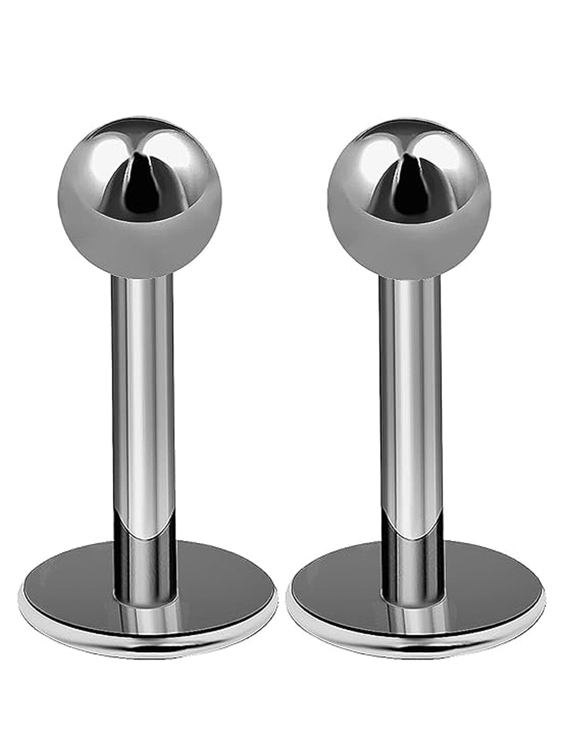 2pcs 16g Titanium Labret Studs Conch Piercing Lip Snake Bites Spider Ball Monroe Tragus Cartilage Helix B2ACX Pick Size