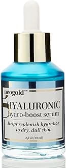 Neogold Hydrating Hyaluronic Acid Serum For Face | Vitamin E + Vitamin C Facial Moisturizer For Restoring Skin Barrier | Helps Renew, Firm, & Minimize Wrinkles, Age Spots, & Dull Dry Skin, 2 Fl Oz