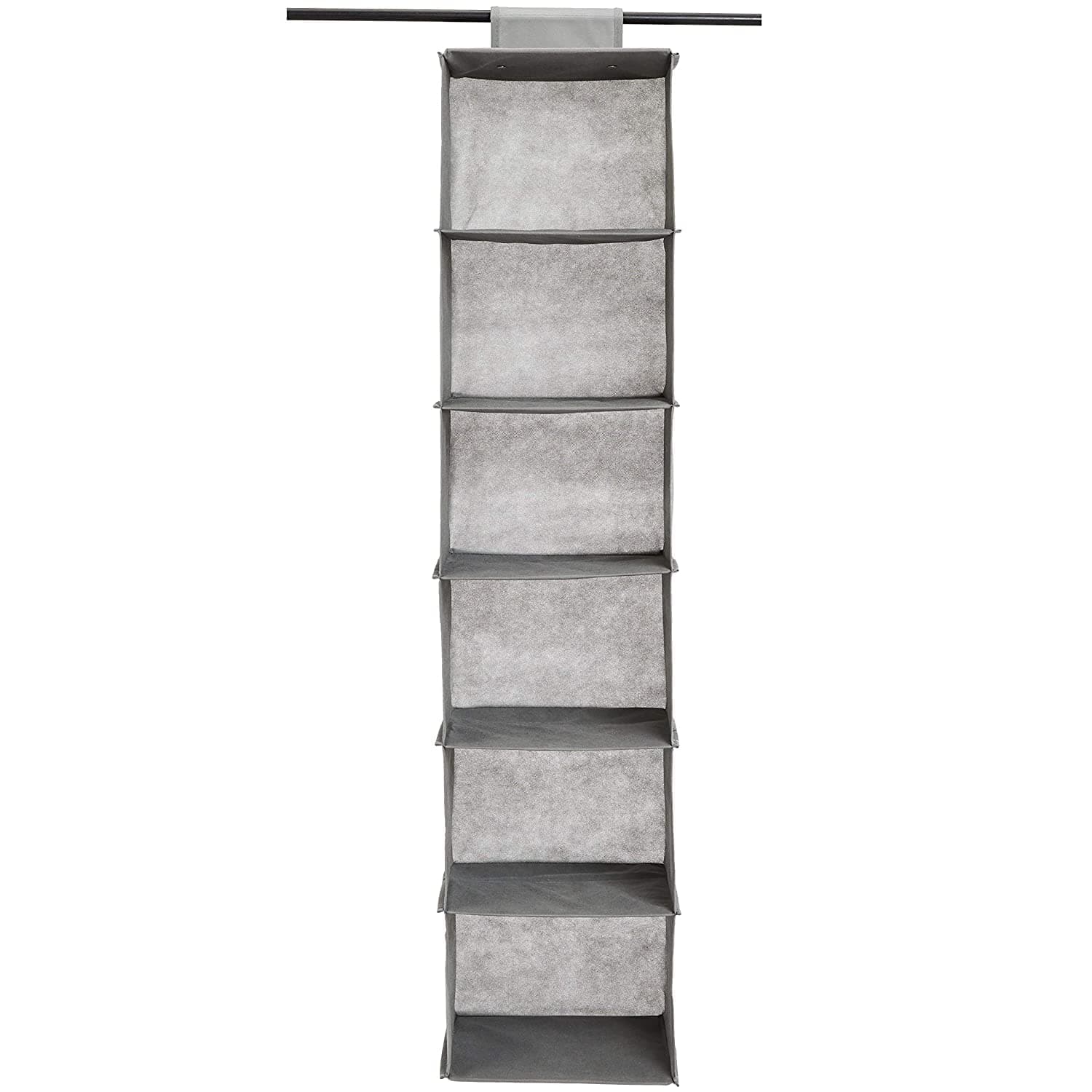 6 Tier Hanging Shelf Closet Storage Organizer, AQ-NON1016, 21.59 CM D x 29.21 CM W x 22.86 CM H
