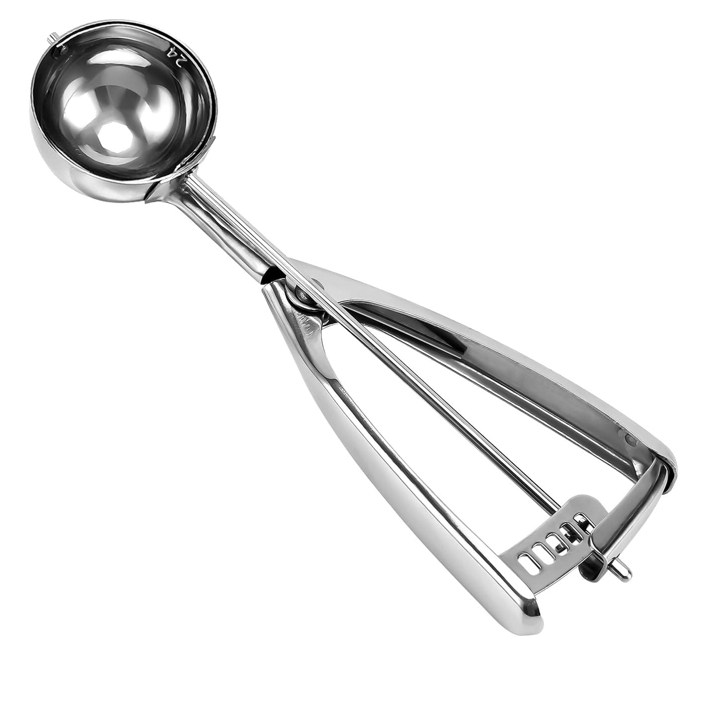 Medium Cookie Scoop, Medium Ice Cream Scoop Trigger, 5 CM/2 inch Ball (1.4 OZ), Selected 18/8 Stainless Steel