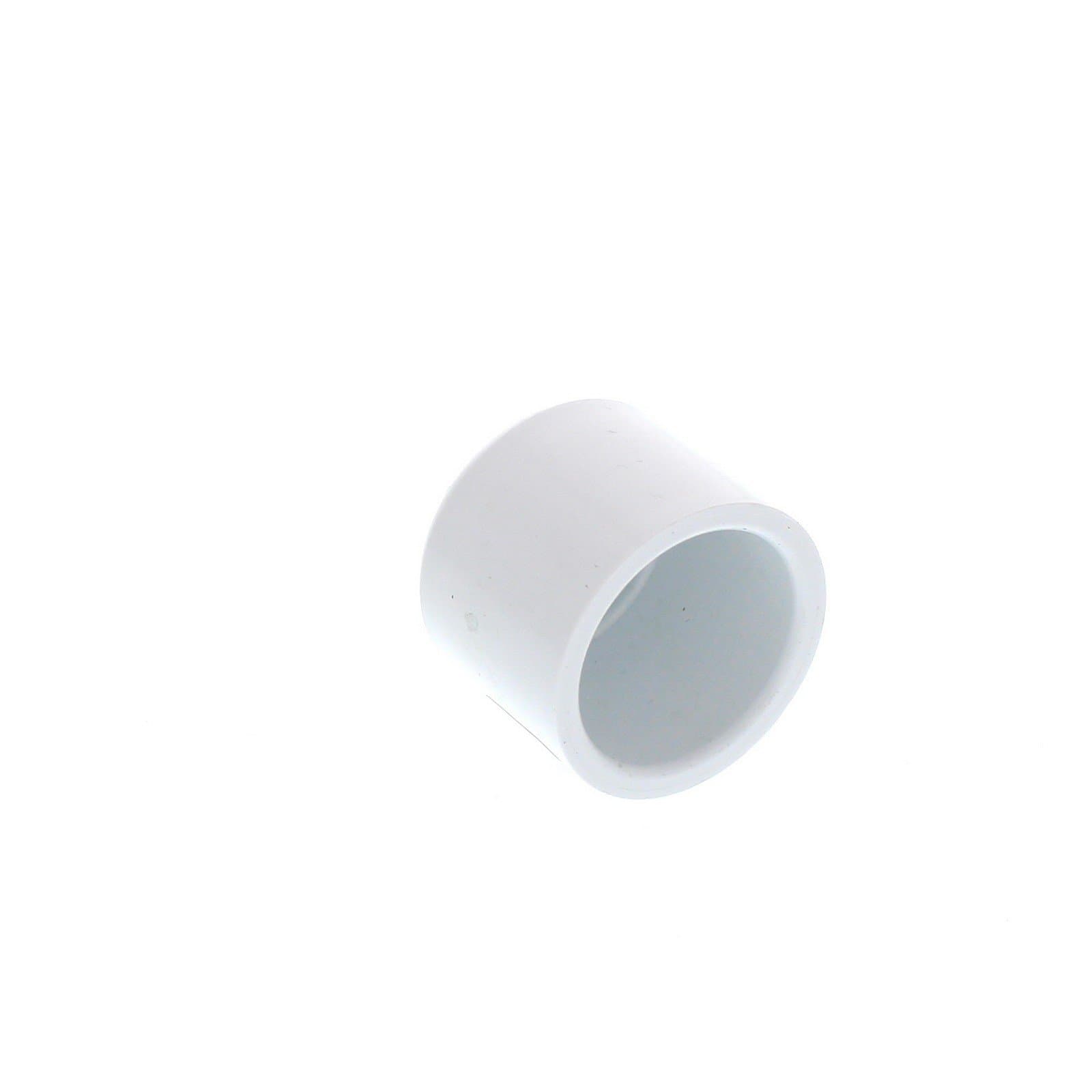 1" Cap Slip Sch 40 PVC Fitting White