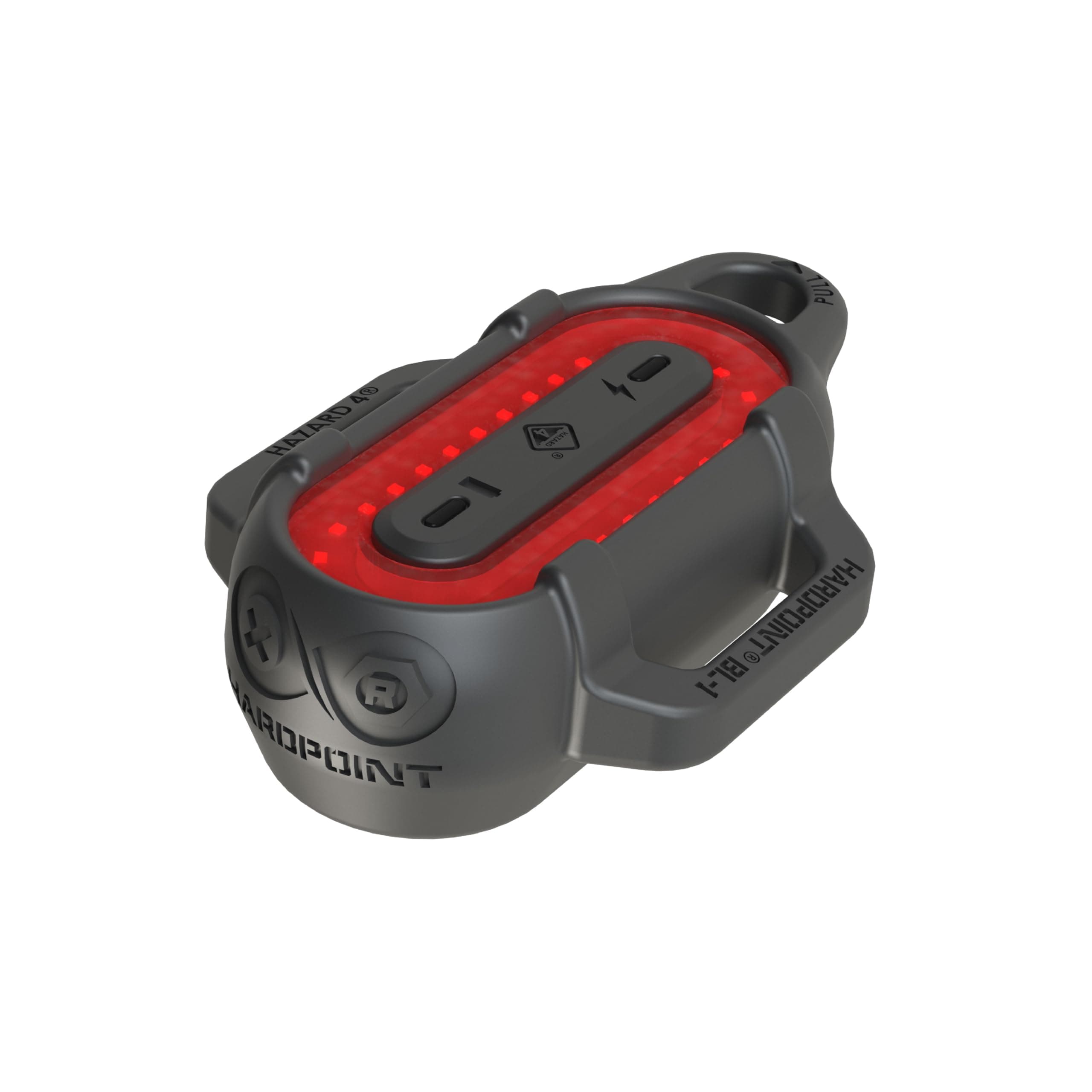 HAZARD 4 Beacon Light Kit-B - LED Core - Rechargeable Wireless Strobe Device - Amber Warning Light - Battery Powered - Includes Boot Cover, SG1, Screws/Plugs, Nuts/Plugs, Charge Cable