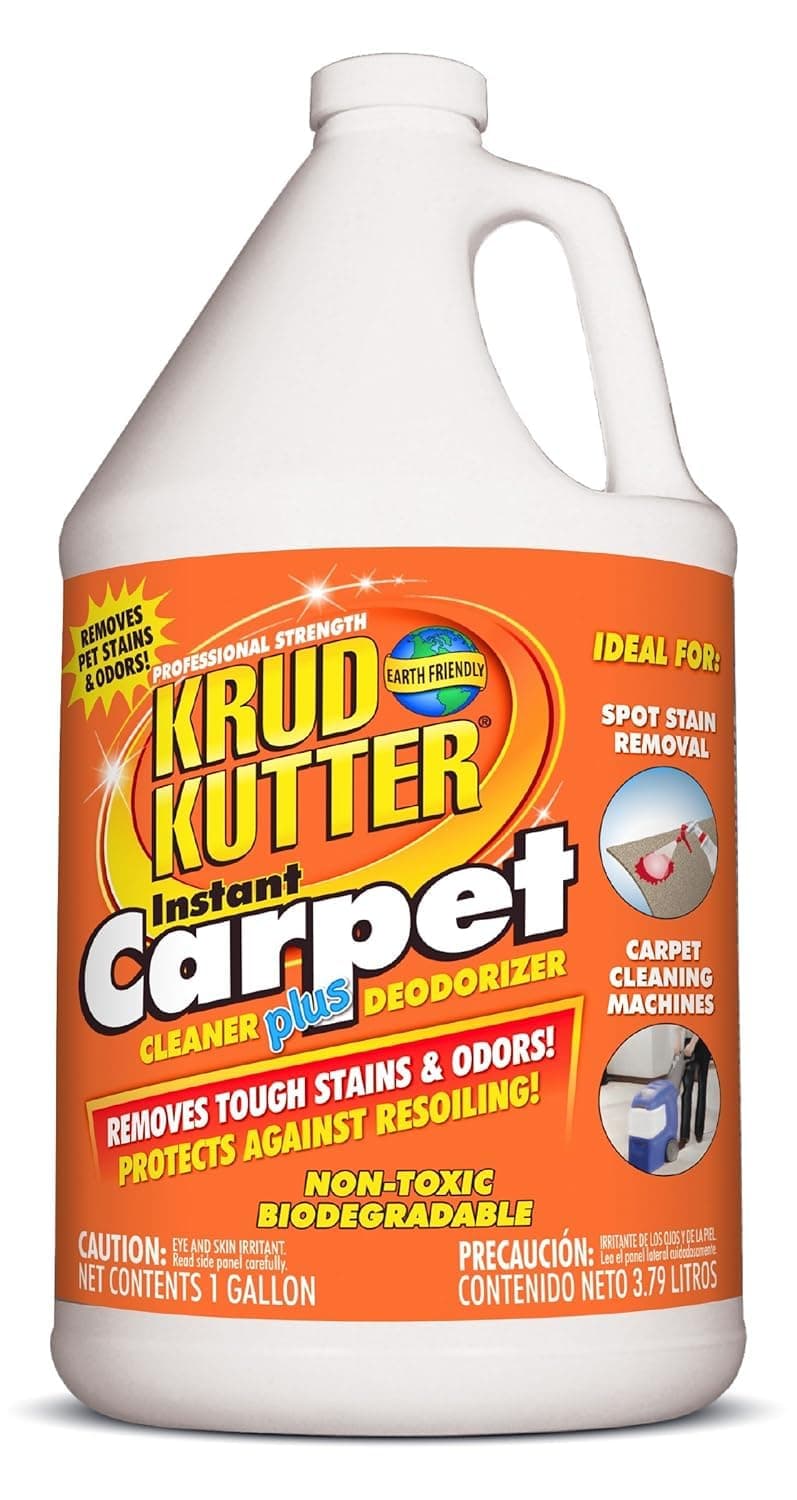 Krud Kutter Instant Carpet Stain Remover Plus Deodorizer Cr012-1 Gallon Bottle