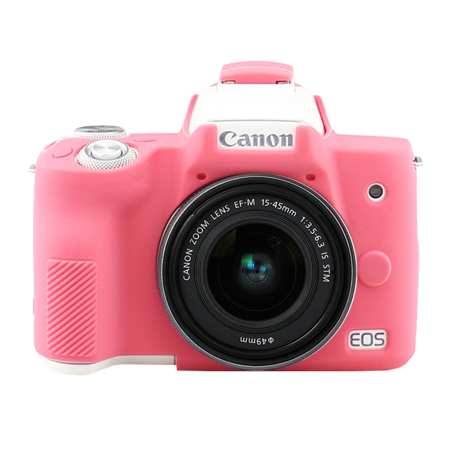 Easy Hood Camera Case for Canon EOS M50/M50 Mark II Digital Camera, Anti-Scratch Soft Silicone Case Cover Housing Protective Cover Protector Camera Body Skin Case (Rose)