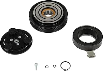 ECCPP A/C Compressor Clutch 1990-1996 Fit for Ford for F-150 for F-250 for F-350 for F53 4.9L 7.5L AC Compressor Clutch Assembly Kit Pulley Coil Set