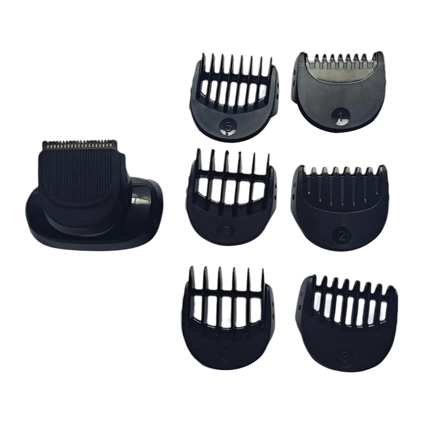 A52Q Beard Trimmer Attachment ，Compatible for Braun， 05-BT, 06-BDT, 02-PT Electric Razors 1/2/3/5/7/9mm Replacement Shaver Guide Combs