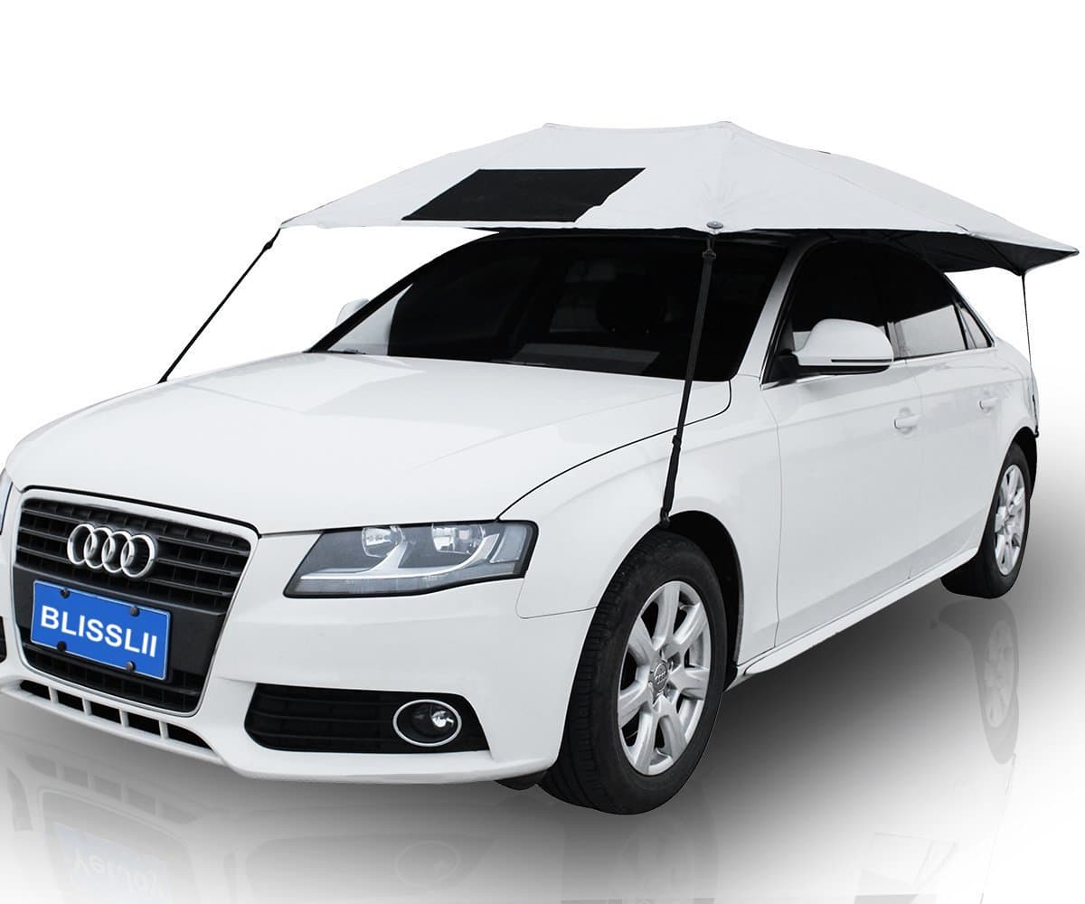 Car Sun Shade for Windshield, Cooling Temperature Inside Car for Pet Dog Show Outdoor Travel, Roof Umbrella, Waterproof Pop Up Auto Canopy Tent, Easy to use, Universal Fit