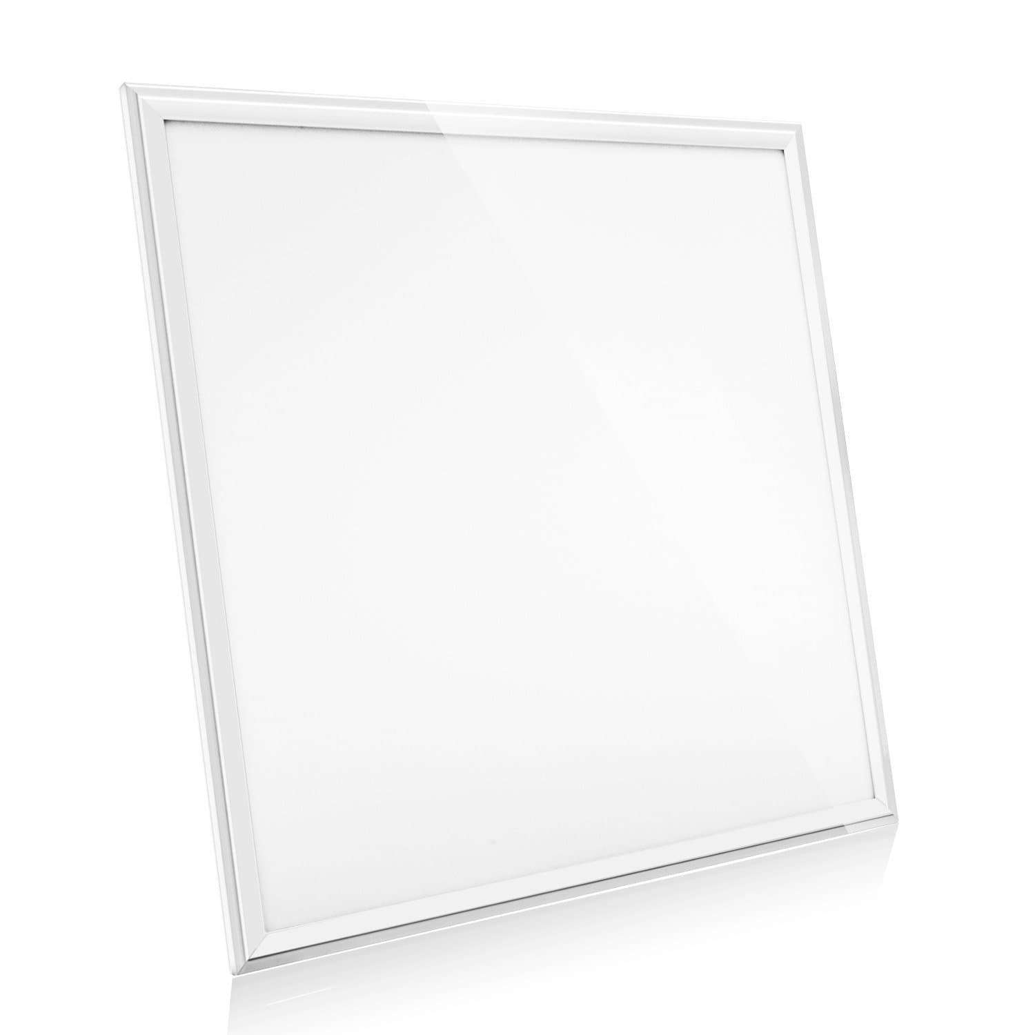 2x2ft (24"x 24") LED Recessed Ceiling Panel Light Lamp 40W Cool White Light (3600LM, 4000~4500K) Aluminum Frame Included LED Driver for Office/Kitchen/Hotel/Supermarket/Meeting Room