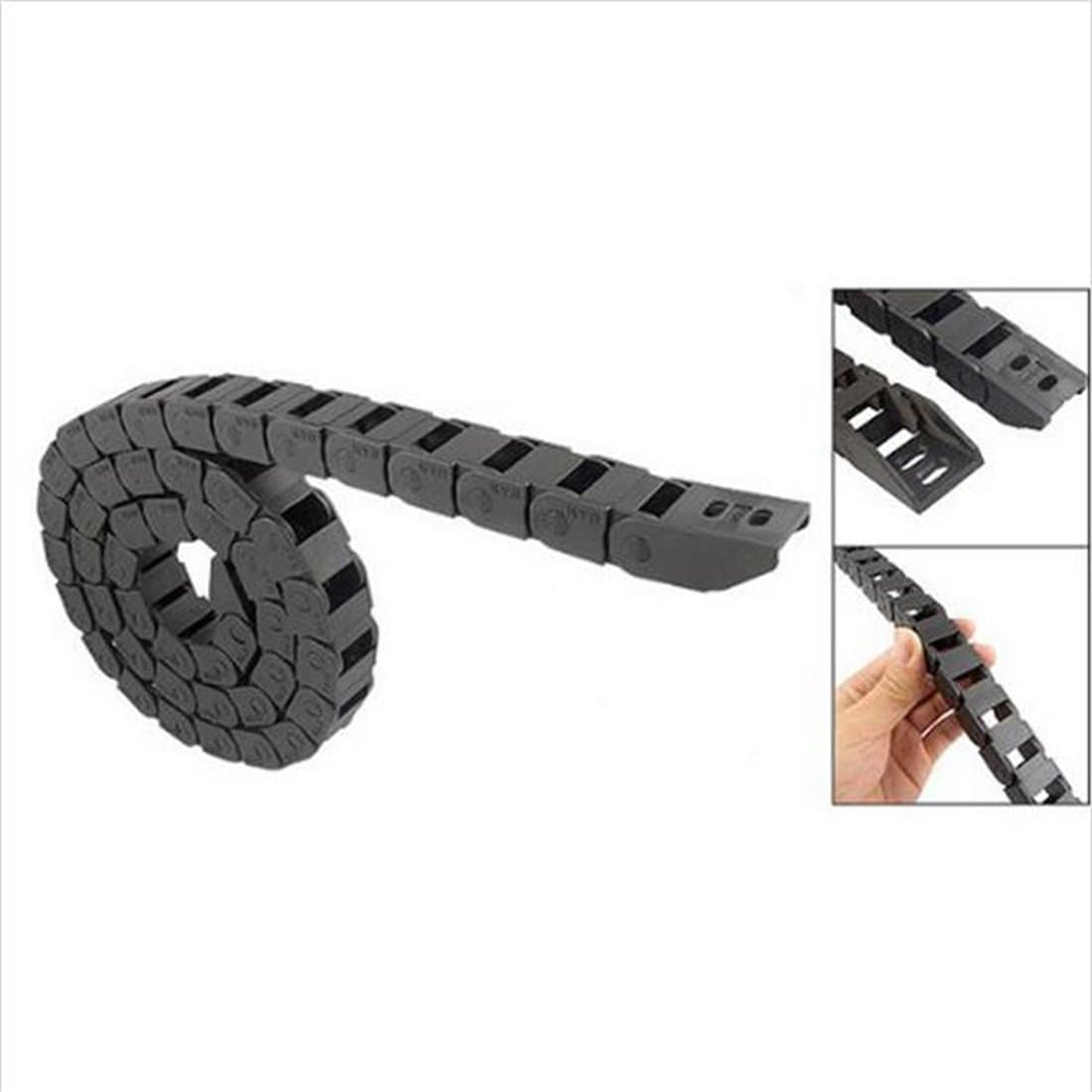 10 x 10 mm R28 Plastic Cable Drag Chain For CNC Machine Inside diameter not open cover