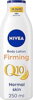 NIVEABody Lotion for Normal Skin, Firming, Q10 + Vitamin C, Firmer and Elastic Skin, 48H Moisture, Noticeable Results in 10 Days, 250ml