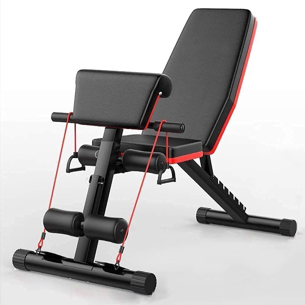 Coolbaby Wind Greeting Adjustable Weight Bench Sit Up Bench Multi-Purposed Incline/Decline Fitness Bench Fitness Training Exercise Gym Black