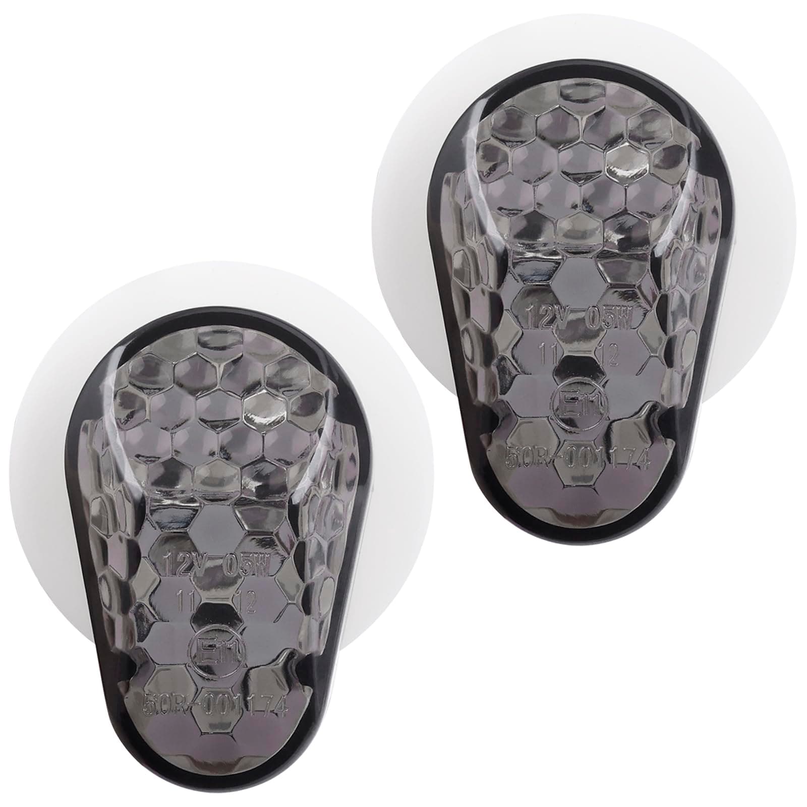 Kinstecks 1 Pair Motorcycle Side Marker Light Motorcycle Indicator LED Flush Mount Turn Signal Light Blinker Turning Lamp for YAMAHA YZF FZ1S FZ6S XJ6