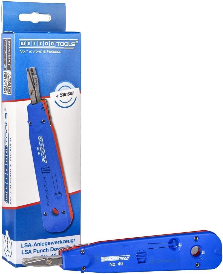 WEICON LSA Sensor No. 40 | Robust Wire Insert Tool for Wiring LSA Series with integrated scissor