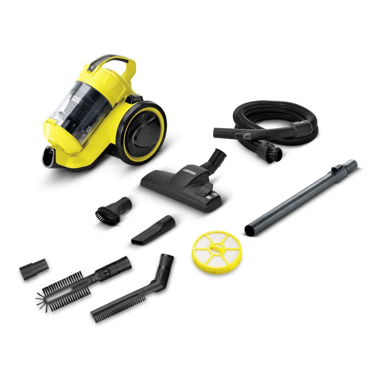VC 3 Plus - Bagless Multi-Cyclone Dry Vacuum Cleaner (Yellow & Black)