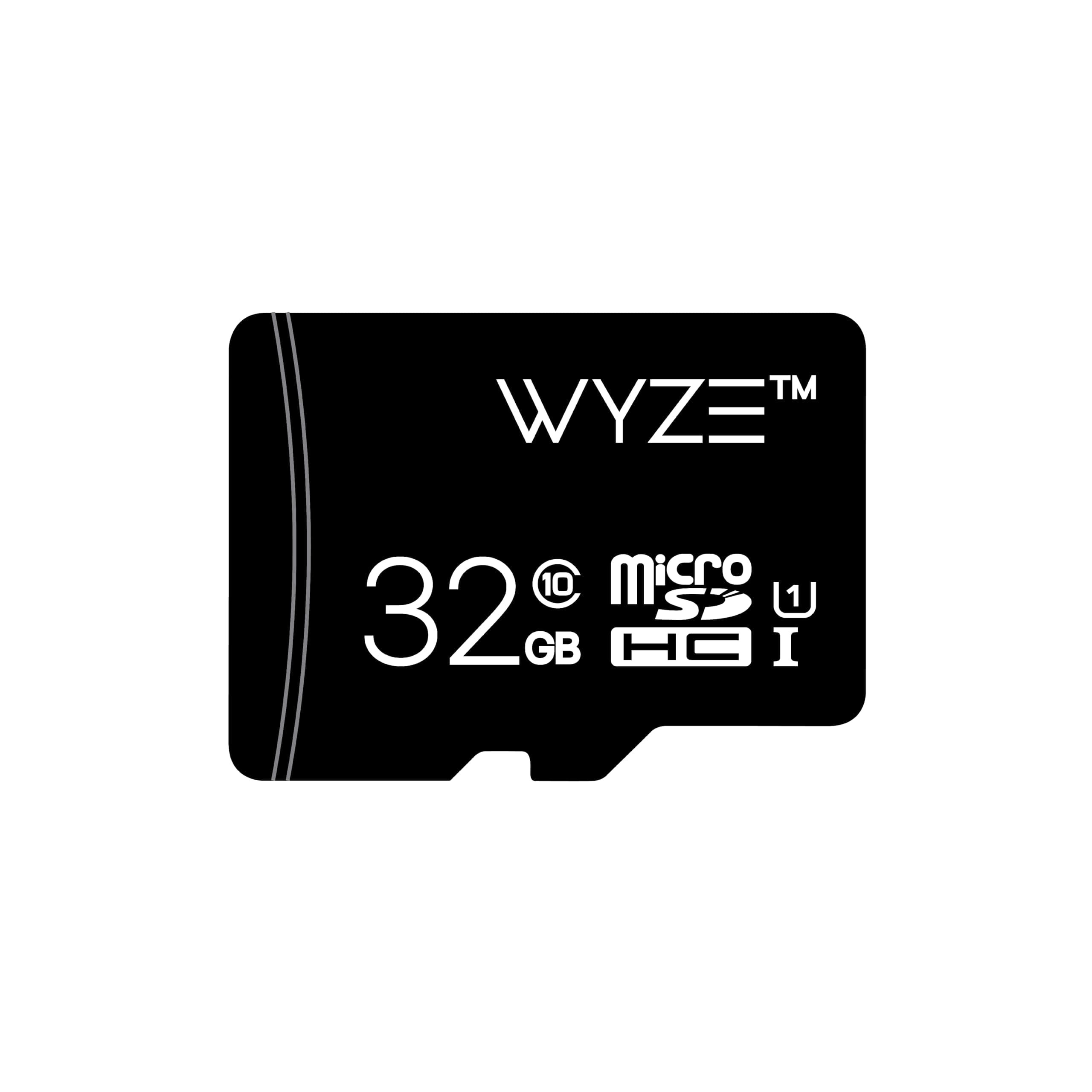 Wyze Expandable Storage 32GB MicroSDHC Card Class 10, Black