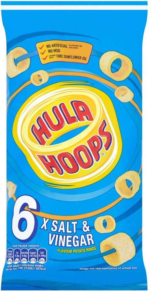 KP Hula Hoops Salt and Vinegar 6 Pack