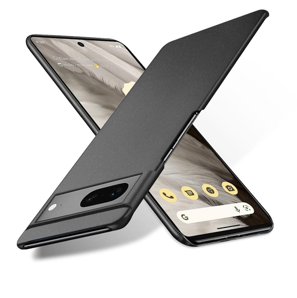 for Google Pixel 7 5G Case (2022),Extremely Light Ultra-Light Super Slim Camera Protection Hard PC Cover Case for Google Pixel 7 5G (2022)(Gravel Black)