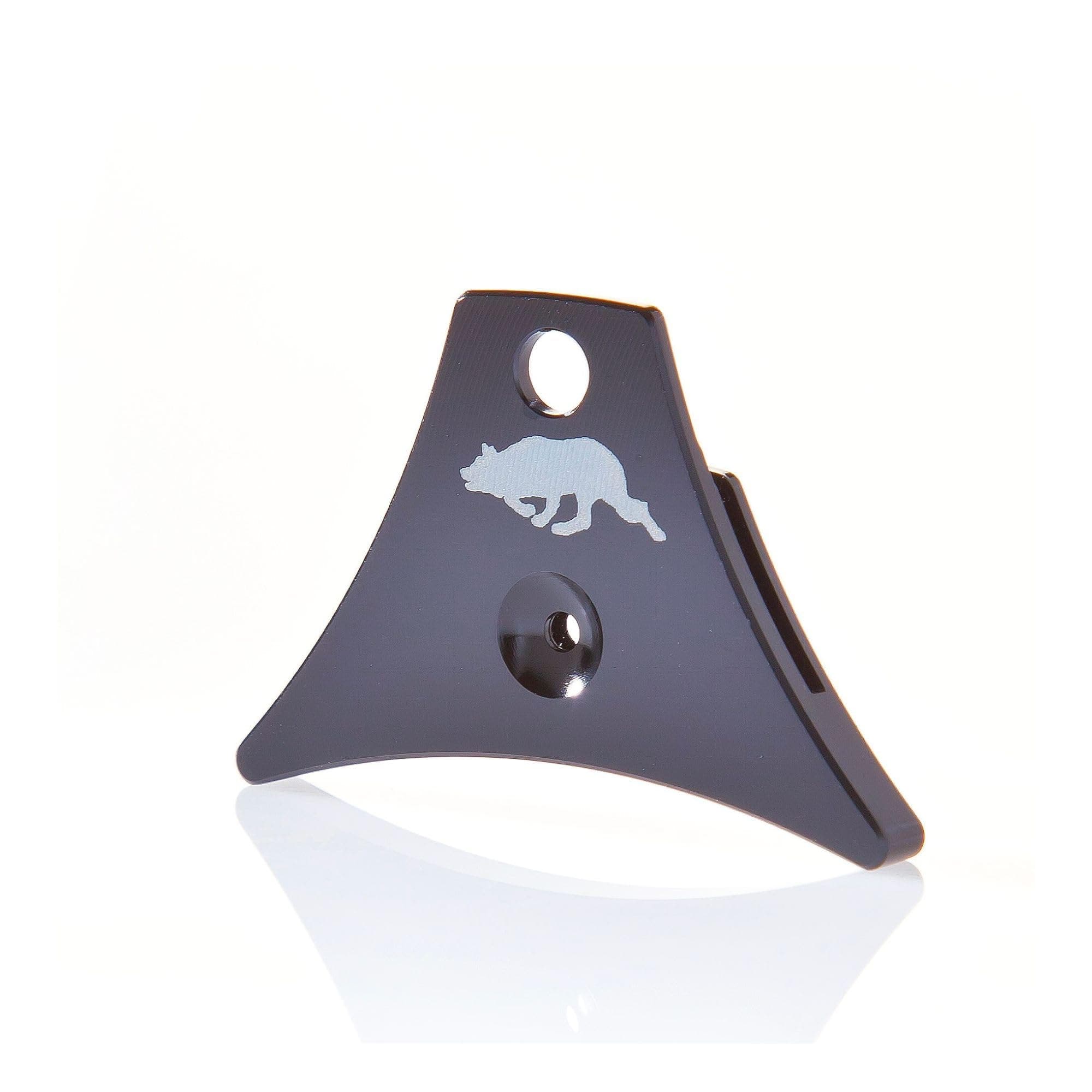 Logan A1 Shepherd Whistle with Collie Etch - Black