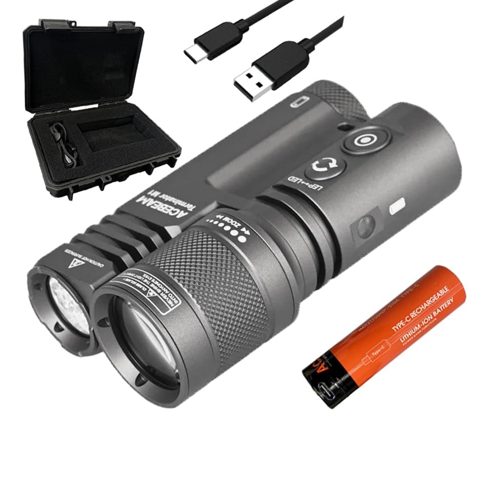 Acebeam Terminator M1 Dual Head LEP/LED Flashlight (Limited Edit)