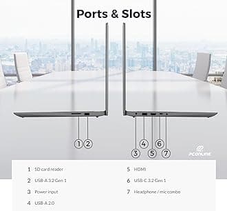 Lenovo IdeaPad 1 Student Laptop, 15.6" FHD Display, Intel Dual Core Processor, 12GB RAM, 512GB SSD + 128GB eMMC, 1 Year Office 365, Wi-Fi 6, Webcam, Bluetooth, SD Card Reader, Windows 11 Home, Grey