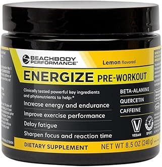 - BODi Energize Pre Workout Powder - Beta-Alanine, Quercetin & Low-Dose Caffeine Formula for Enhanced Energy & Focus, Increase Energy & Endurance Supplement, Lemon Flavored, 40 Servings