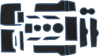 Fit for Honda Civic 2016-2021 (Sedan) Accessories, Upgraded Custom Non-Slip Cup Holder Inserts, Center Console Liners, Door Pocket Pads, Interior Anti-Dust Liner Mats (21-PCS, Blue Trim)