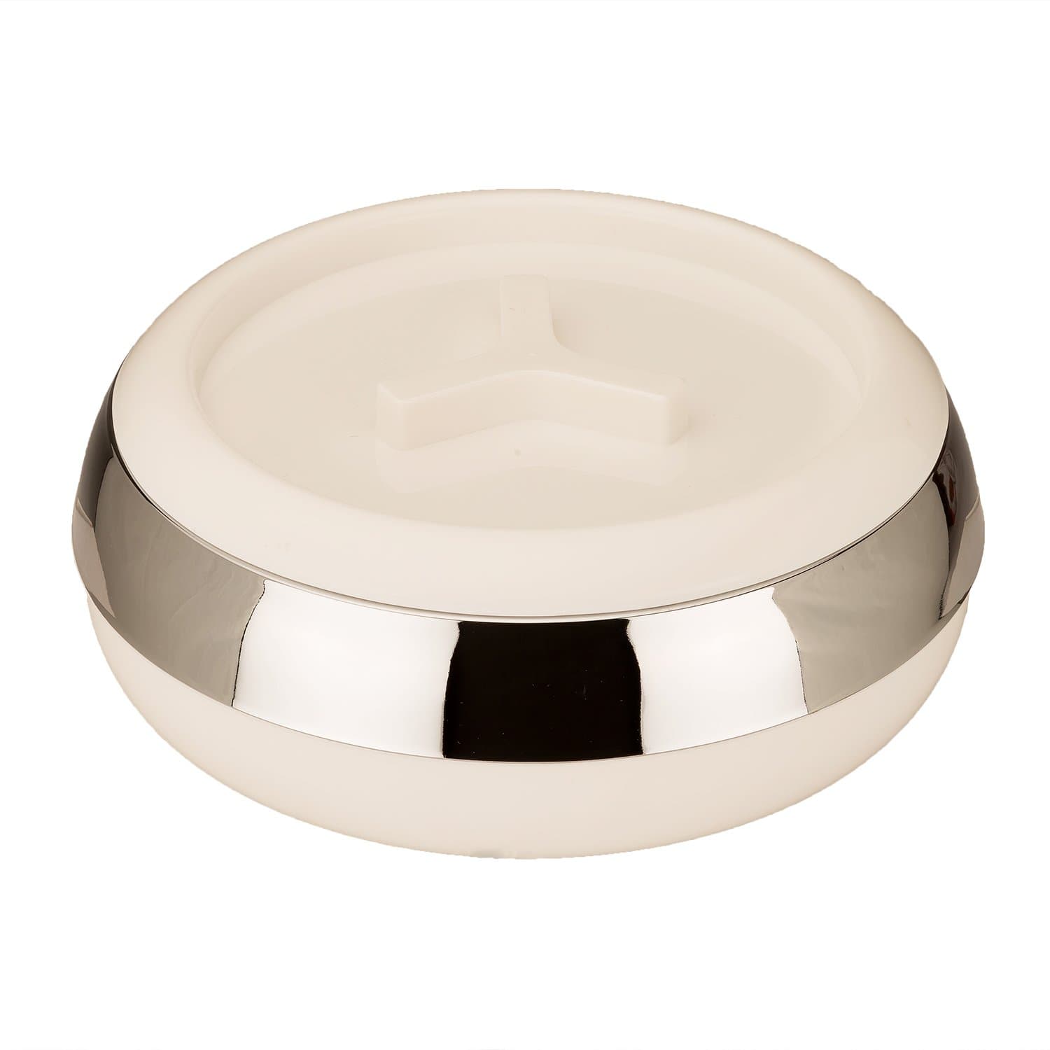 Jaypee Plus Polo Plastic Casserole, 1.2 Litres/21cm, White