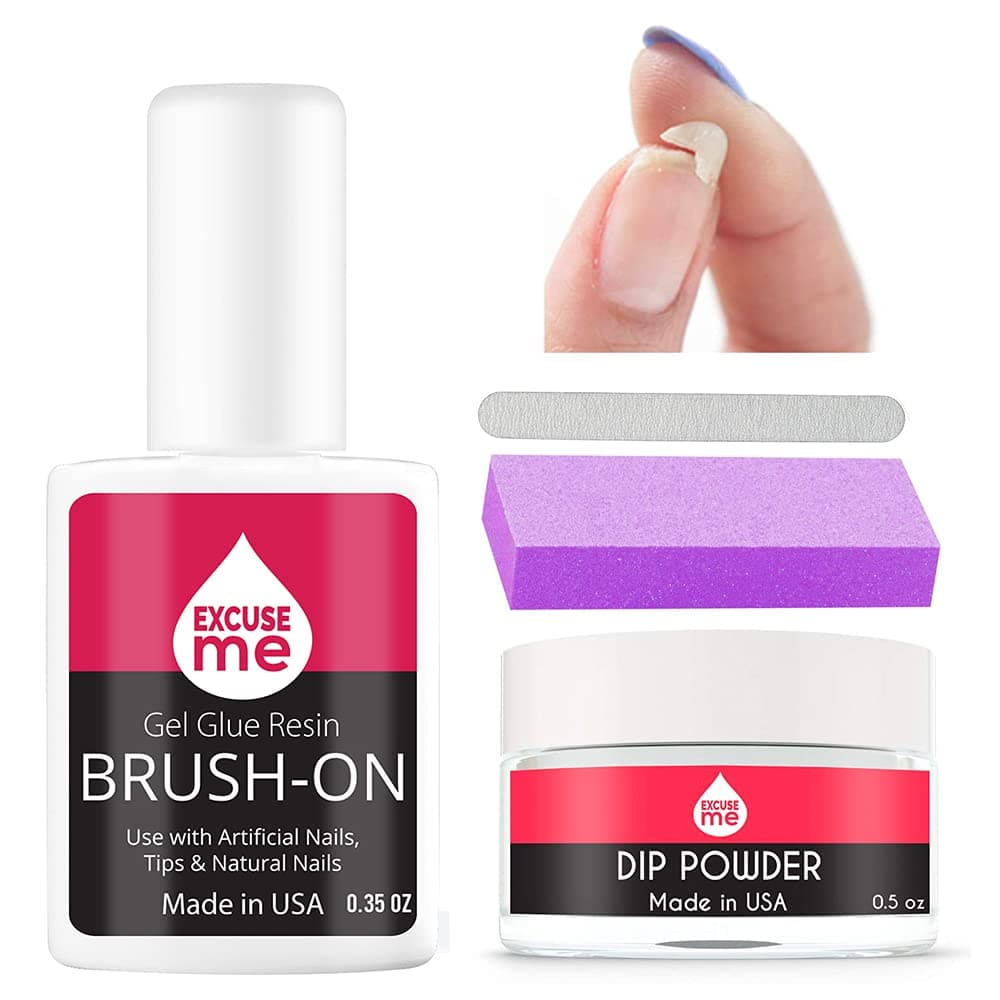 EXCUSE ME Professional Nail Repair Kit for Broken Split and Weak Nails