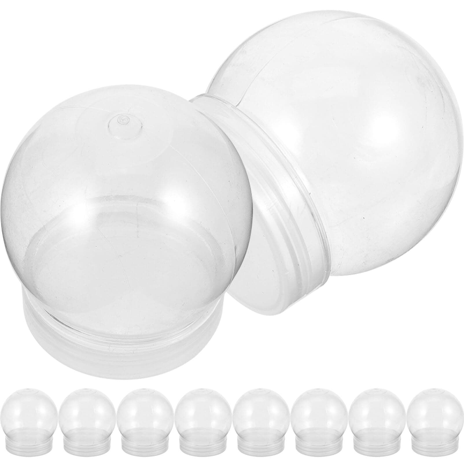 Happyyami10pcs Diy Snow Globe Creative Creatibe Fun Plastic Water Globe Empty Water Globe Decor Roses Diy Clear Snow Globe Noel Snow Globes Diy Supplies Candy Souvenir Bottle