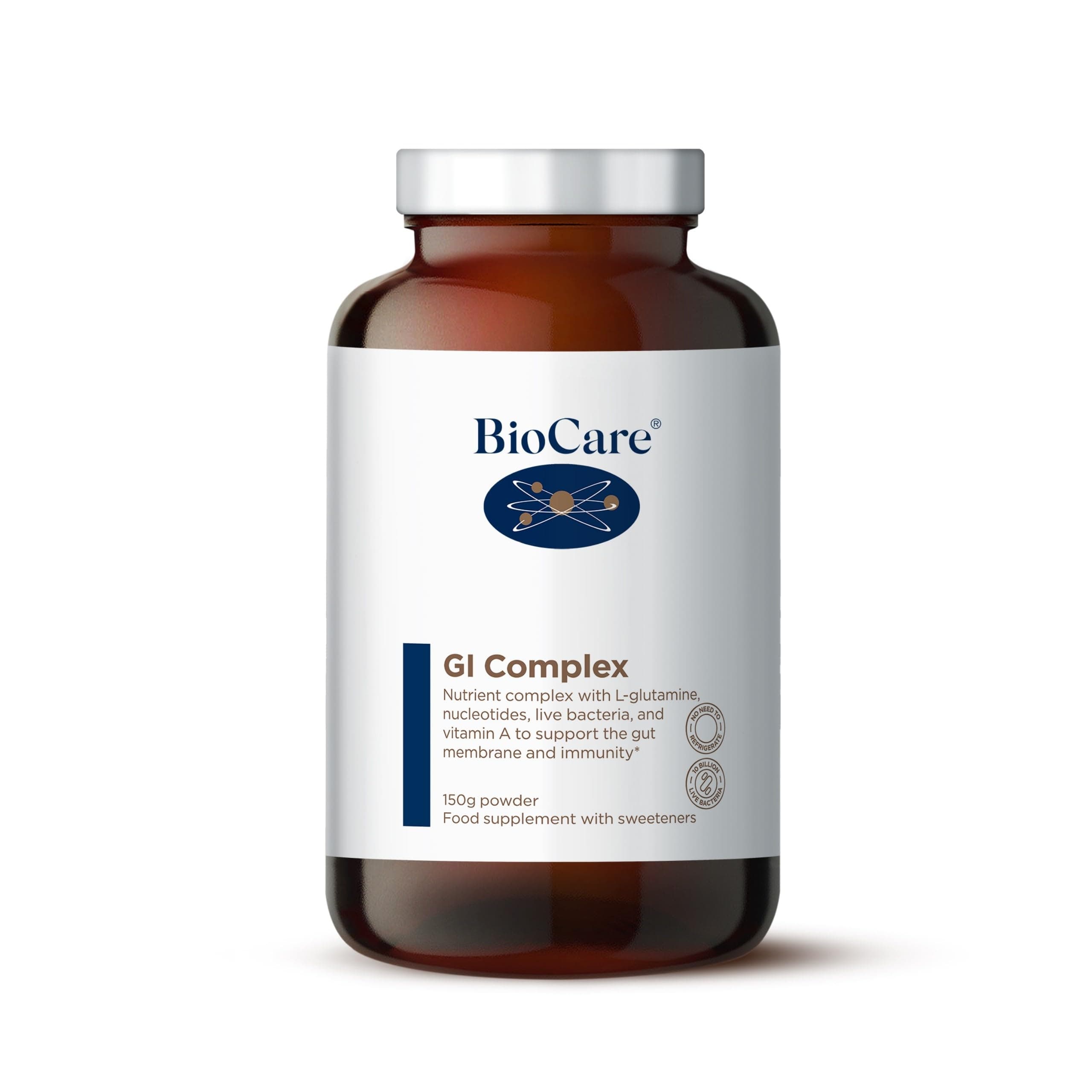 GI Complex - Nutrient Complex with L-Glutamine, Nucleotides, Live Bacteria & Vitamin A - 150g