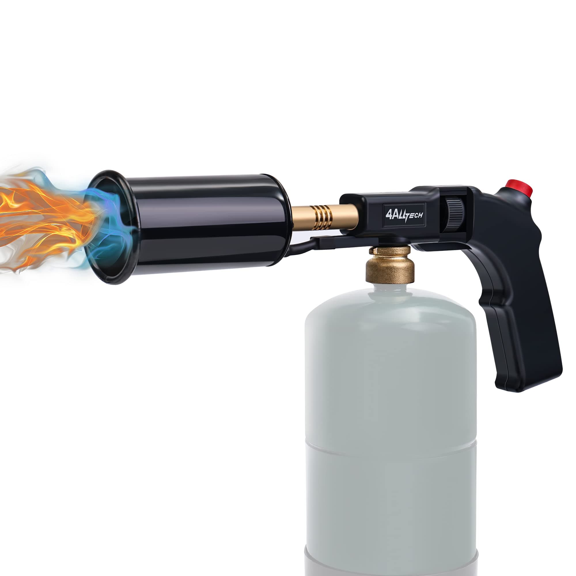 Heavy-Duty Propane/MAPP Torch Kit - 4ALLTECH 2000°F Adjustable Culinary Blow Torch for Searing Steak, Creme Brulee, Campfire & Grill Ignition