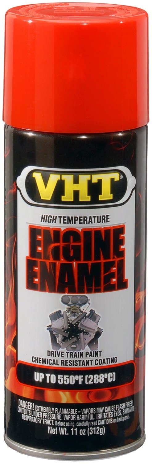 SP119 Engine Enamel Chevy Orange Red Paint Can - 11 oz.