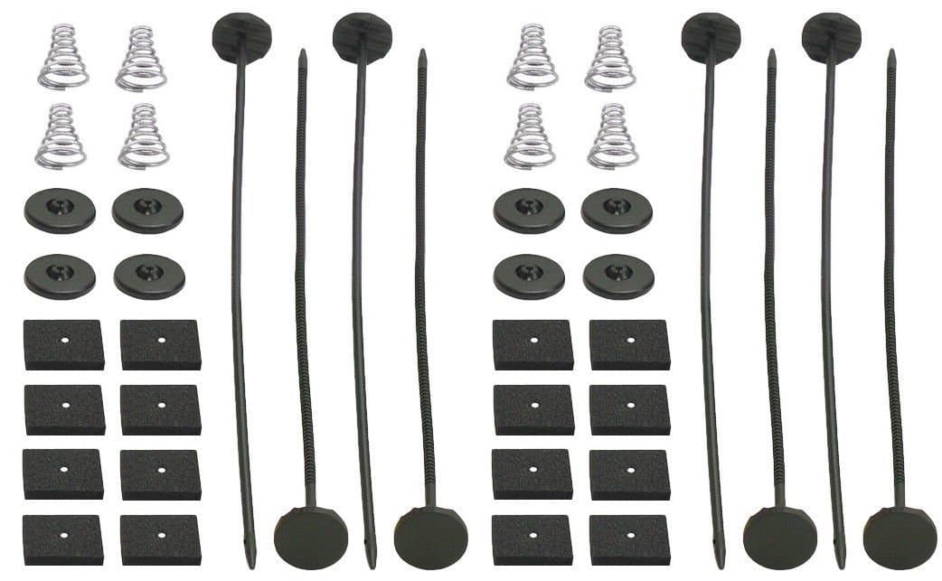 American Volt Electric Radiator Fan Tie Strap Mounting Kit 2 Pack Zip Ties Straps Tabs Springs