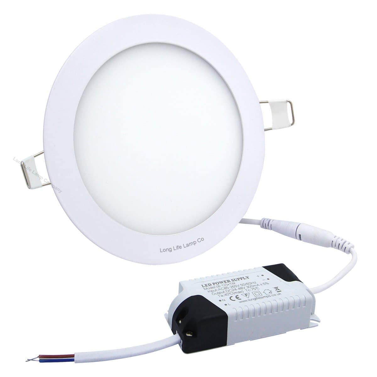 12W LED Round Recessed Ceiling Panel Down Light Ultra Slim Lamp Warm White 3000k