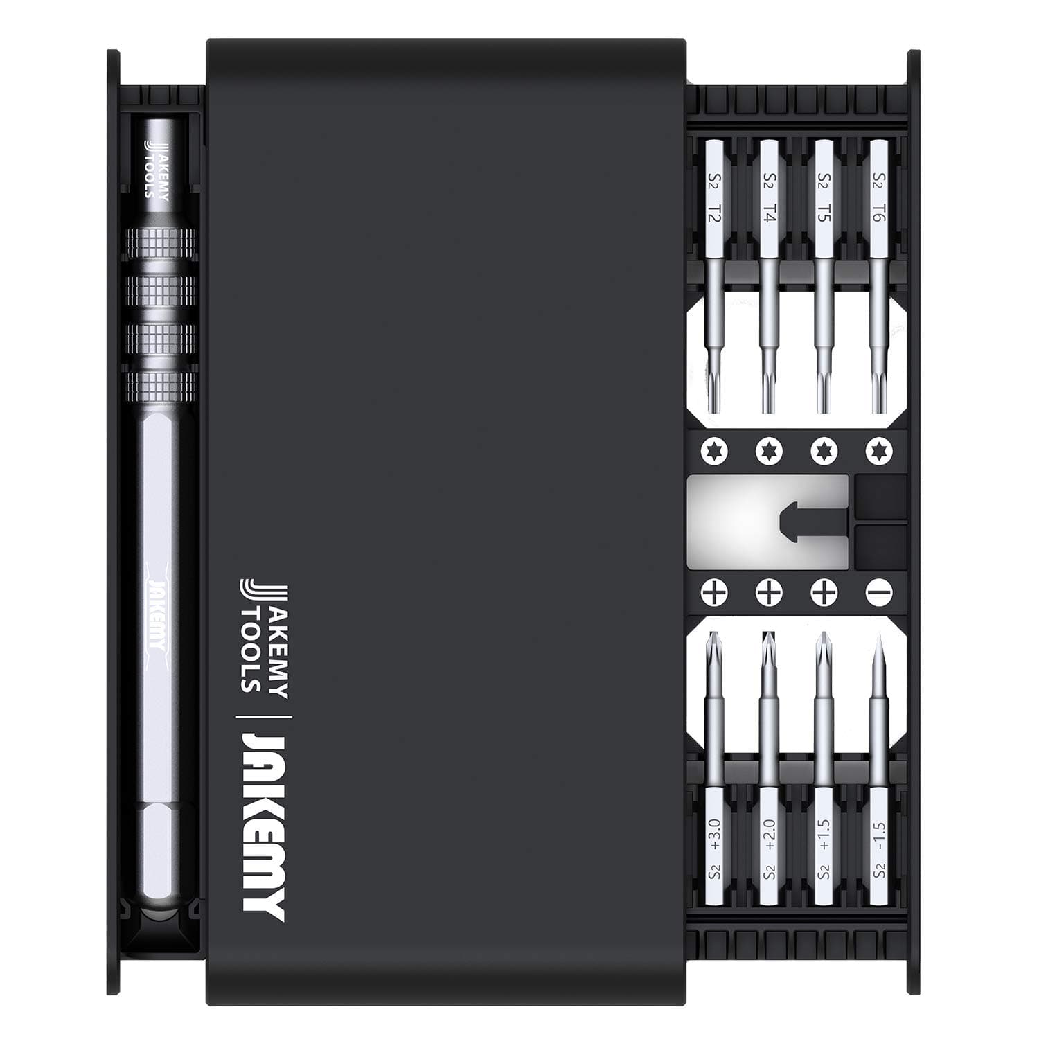 Precision Screwdriver Set, JAKEMY 16 in 1 S2 Screwdriver Bits Repair Tool Kit Electronics Magnetic Driver Kit