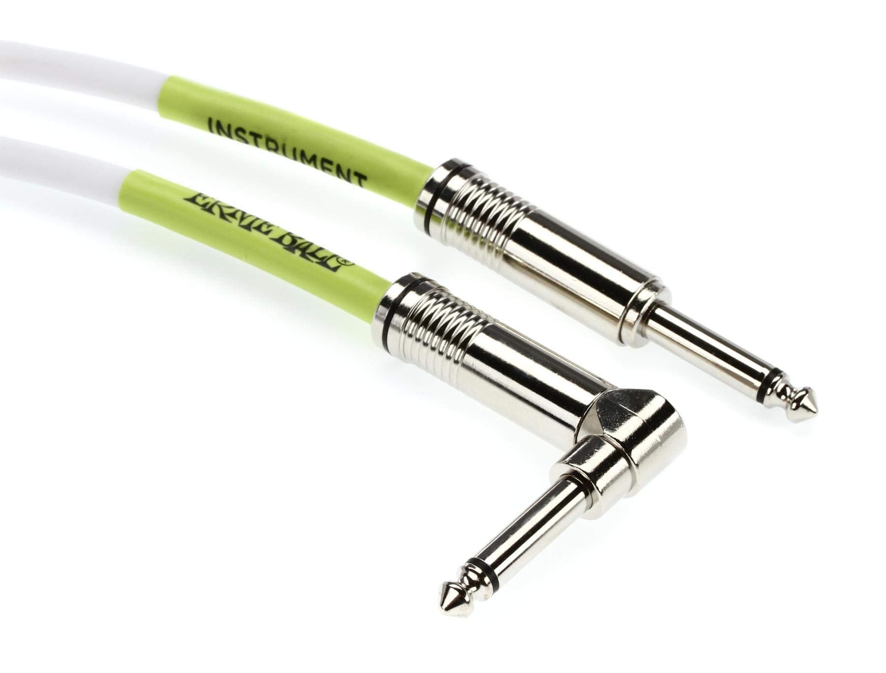 Ernie Ball 20 ft Straight/Angle Instrument Cable - White