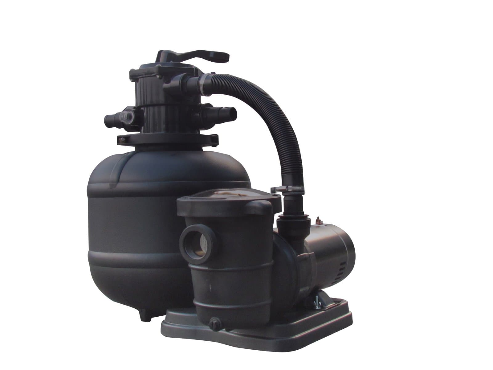 FlowXtreme NE4490 Pro 2 15-in 80lb Sand Filter System 2SP Pump for A/G Pools, 3/4 HP, Black
