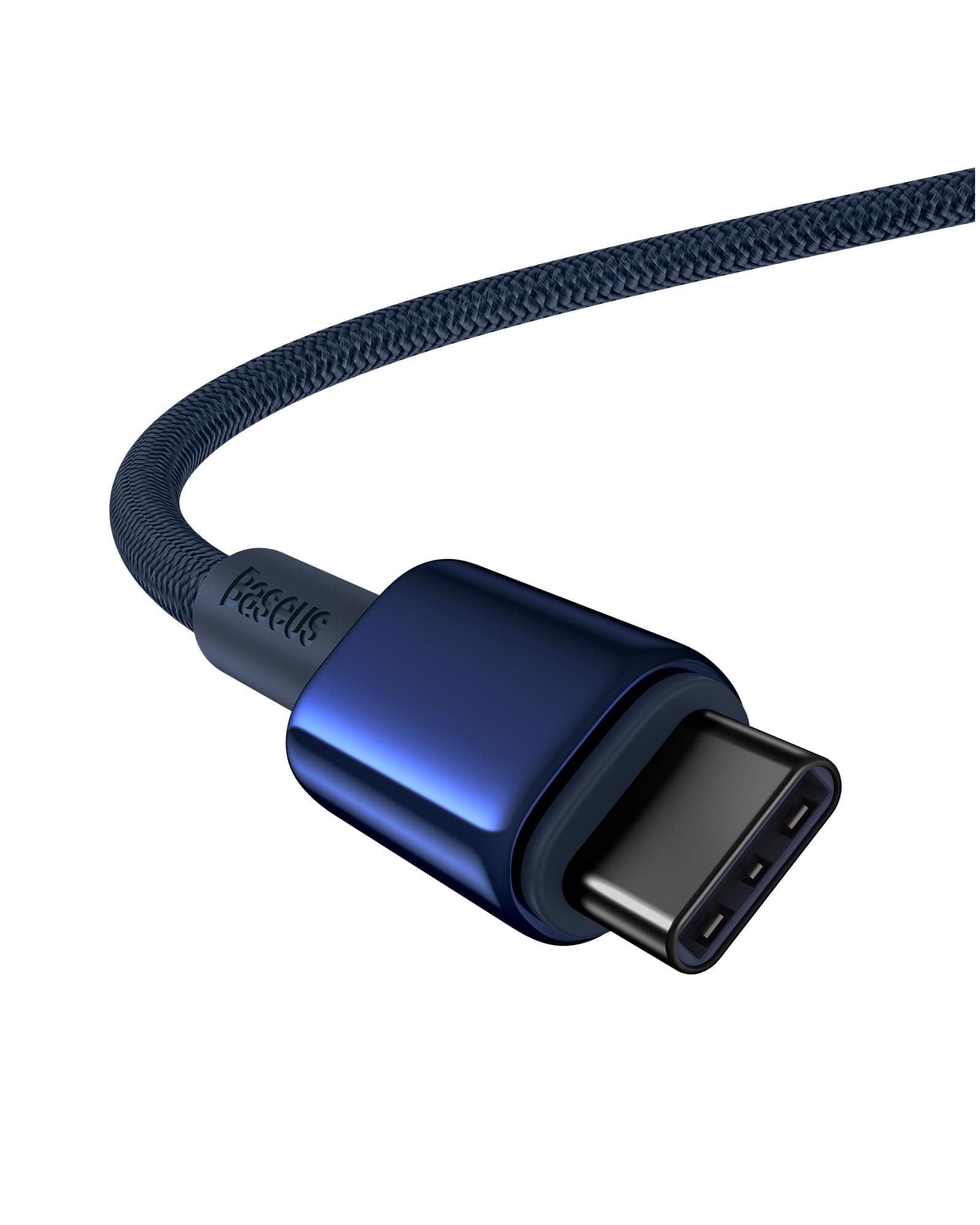 Baseus USB C Cable, 100W PD 5A QC 4.0 Fast Charging USB C to C Cable, Zinc Alloy Nylon Braided USB Type C Charger Cord for iPhone 16 15 Pro/Plus/Pro Max, MacBook, iPad Pro, Galaxy S24 S23+ (6.6ft)