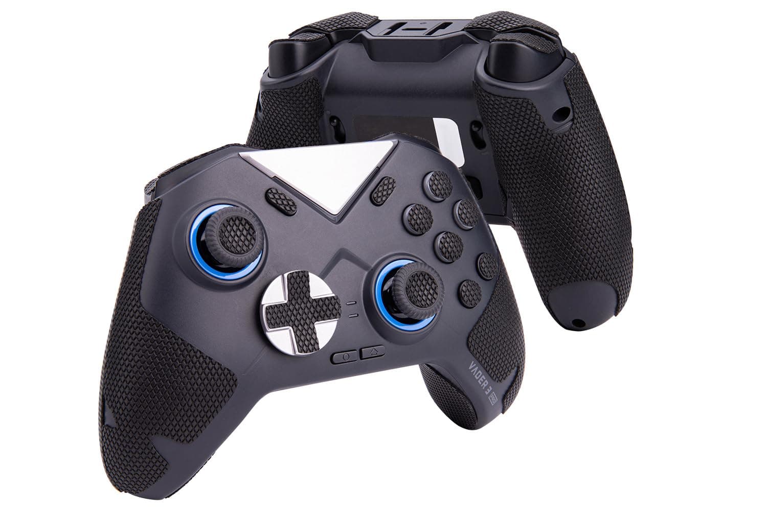 Controller Grips Tape Compatible with FLYDIGI Vader 3 PRO / 4 PRO, Anti-Slip, Sweat-Absorbent, Textured Skin kit, for Controllers Handle Grips, Buttons, Triggers (Classic Version - Black)