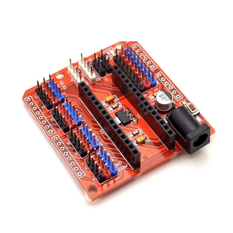 Multi-Function Funduino Nano Shield Expansion Board for Electric DIY SCM - Orange + Black (Nano Shield) for Nano 3.0