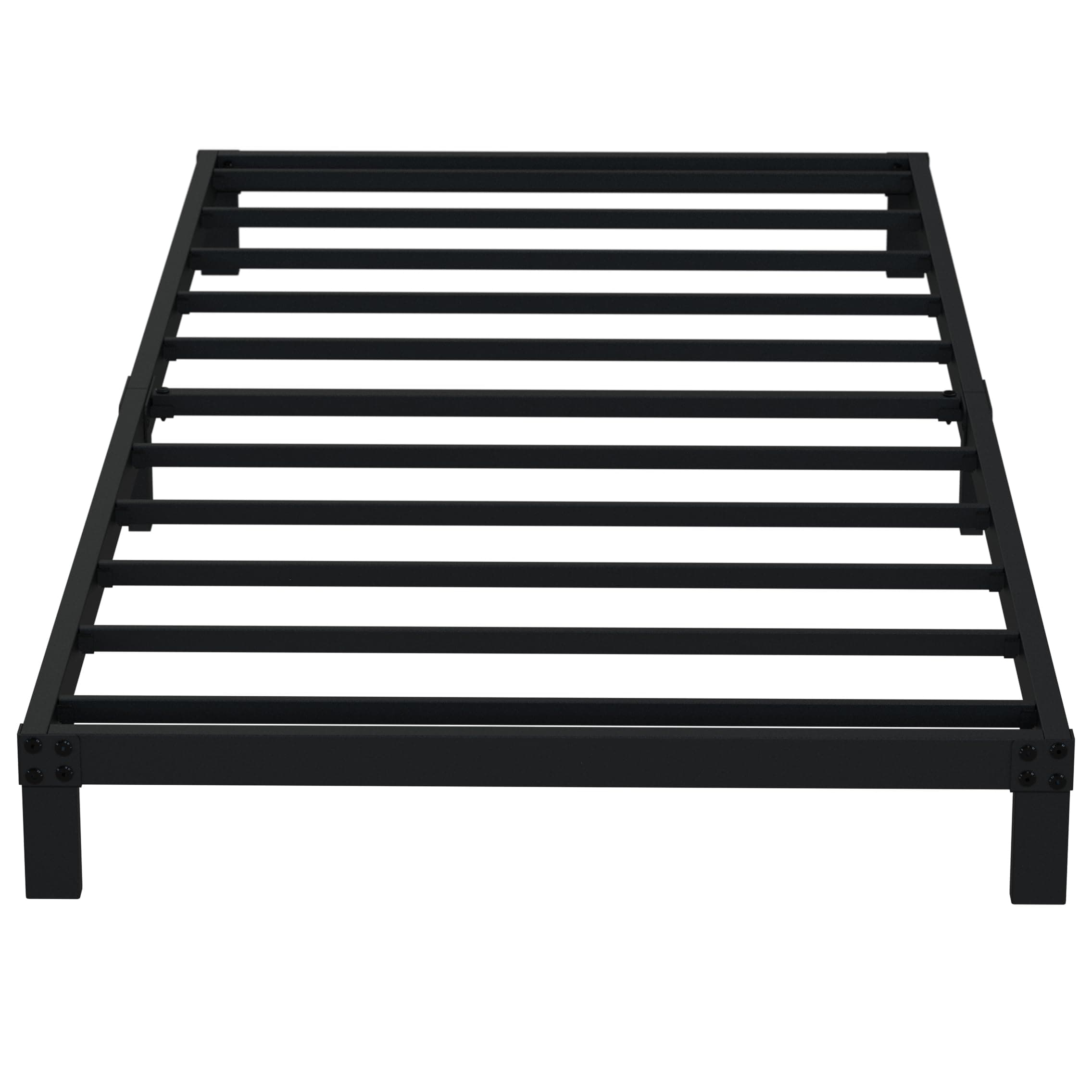 EMODA 6 Inch Twin XL Bed Frames No Box Spring Needed, Heavy Duty XL Twin Metal Platform Bed Frame, Noise Free, Easy Assembly, Black
