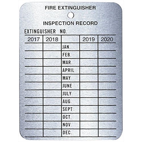 4-Year Metal Inspection Tag (45 Pack)