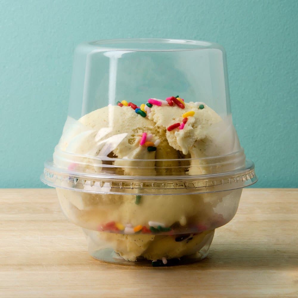 Clear Cupcake Muffin Single Individual Dome Container Box Plastic