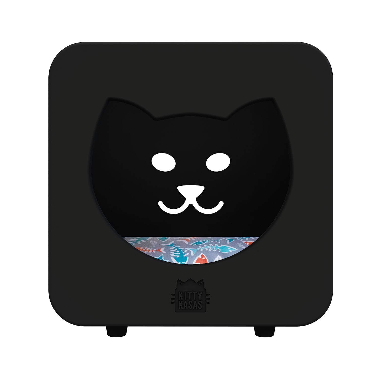 First Generation Standard Snap-On Modular Cat House, Bedroom Cube, Black