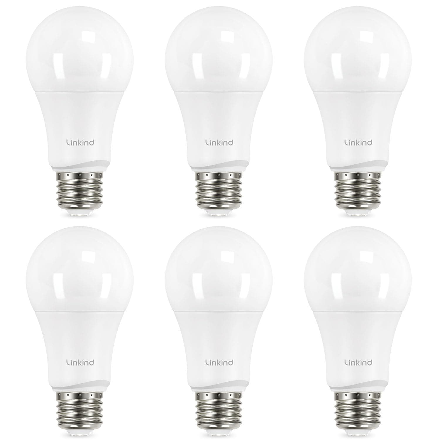 A19 LED Light Bulbs, 75 Watt Equivalent Dimmable Light Bulbs, E26 Base, 2700K Soft White, 13W 1100 Lumens, UL Listed FCC Certified, Lighting for Bedroom Living Room Home Office, 6 Packs